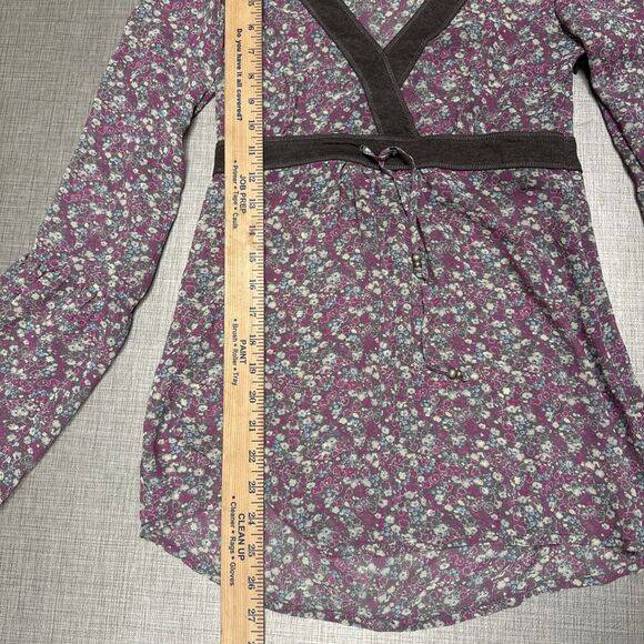 ESPRIT Y2K 4 sheer Babydoll top floral romantic cottage coquette bella swan - Picture 7 of 11